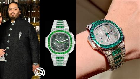 patek philippe anant ambani watch price|ambani son watch collection.